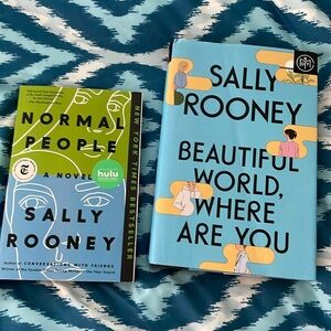Normal People & Beautiful World Where Are You book lot by Sally Rooney